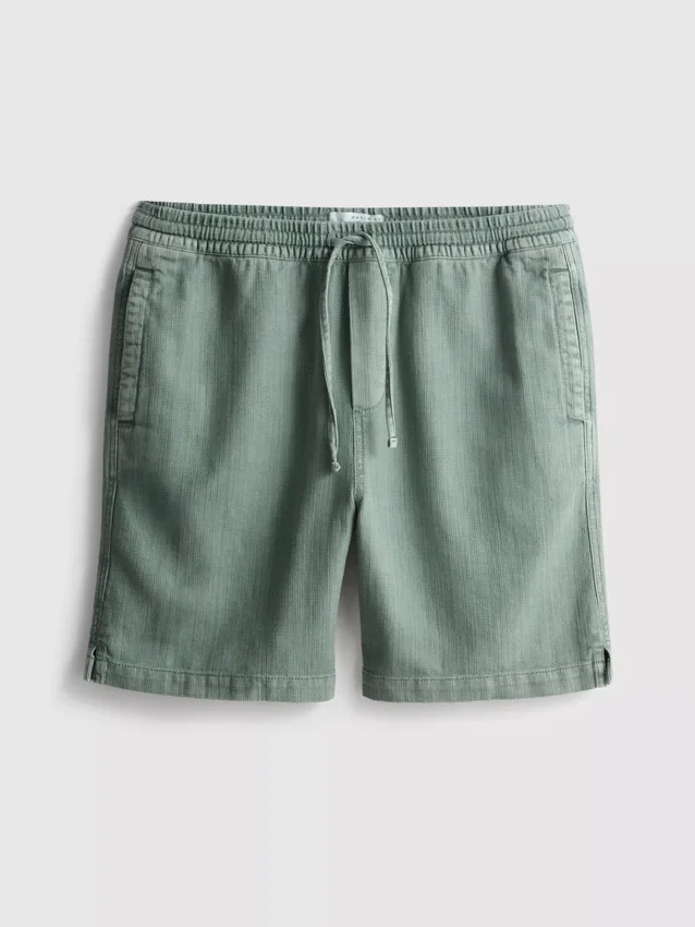 Pantalones cortos texturizados con cordón