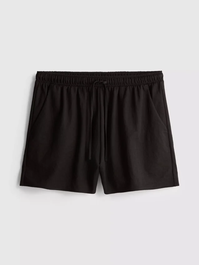 Pantalones cortos texturizados con cordón