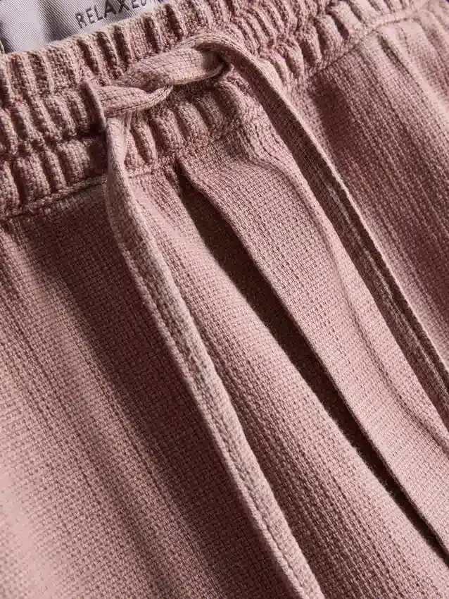 Pantalones cortos texturizados con cordón