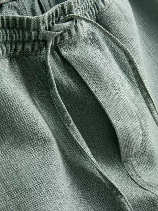 Pantalones cortos texturizados con cordón