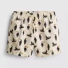 Pantalones cortos tipo bermuda con estampado de tucán y cintura con cordón