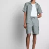 Pantalones cortos tipo cargo de mezcla de lino