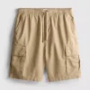 Pantalones cortos tipo cargo de mezcla de lino