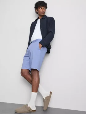 Pantalones cortos tipo chino con alto contenido de algodón