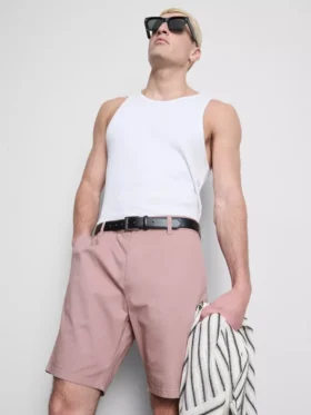 Pantalones cortos tipo chino con alto contenido de algodón