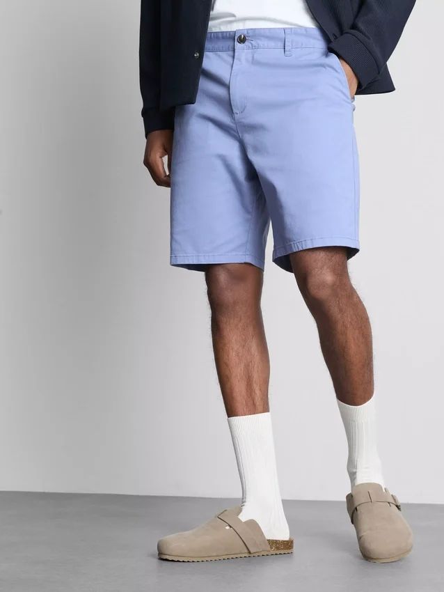 Pantalones cortos tipo chino con alto contenido de algodón