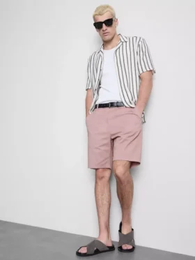 Pantalones cortos tipo chino con alto contenido de algodón