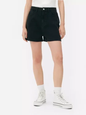 Pantalones cortos tipo «mom» de mezclilla