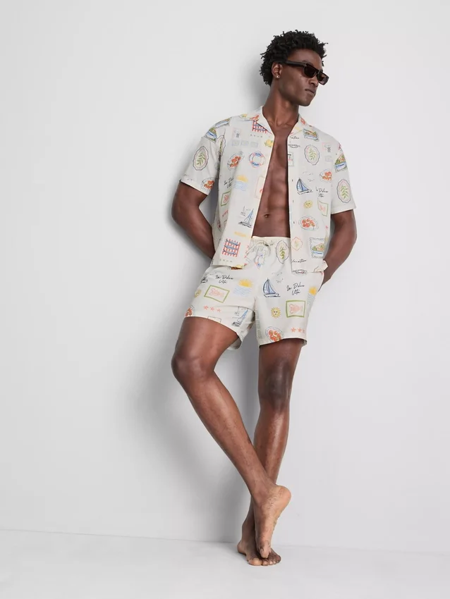 Pantalones cortos tipo «Postcard»