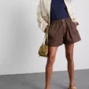 Pantalones cortos utilitarios de mezclilla de algodón