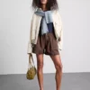 Pantalones cortos utilitarios de mezclilla de algodón