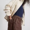 Pantalones cortos utilitarios de mezclilla de algodón