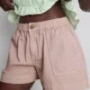 Pantalones cortos utilitarios de mezclilla de algodón