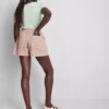 Pantalones cortos utilitarios de mezclilla de algodón