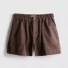 Pantalones cortos utilitarios de mezclilla de algodón