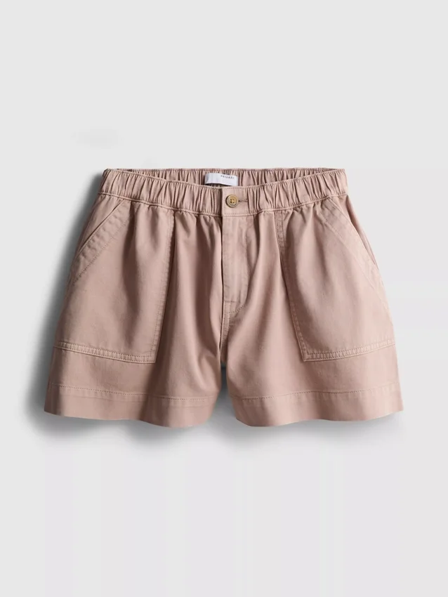 Pantalones cortos utilitarios de mezclilla de algodón