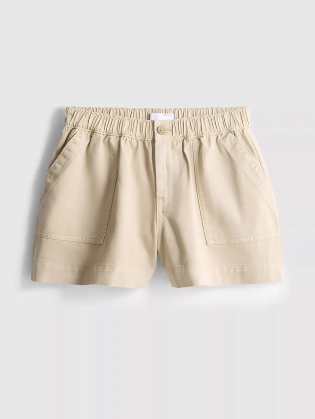 Pantalones cortos utilitarios de mezclilla de algodón