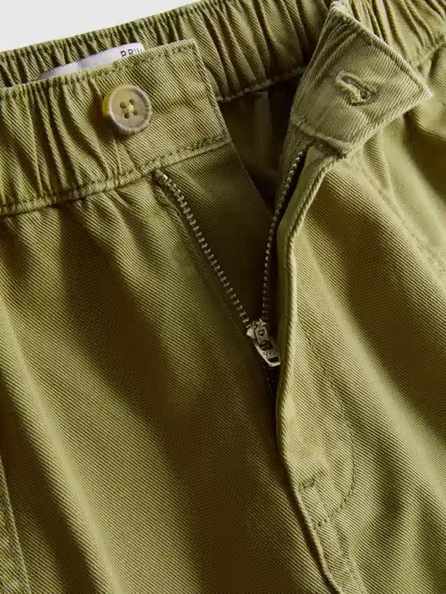 Pantalones cortos utilitarios de mezclilla de algodón