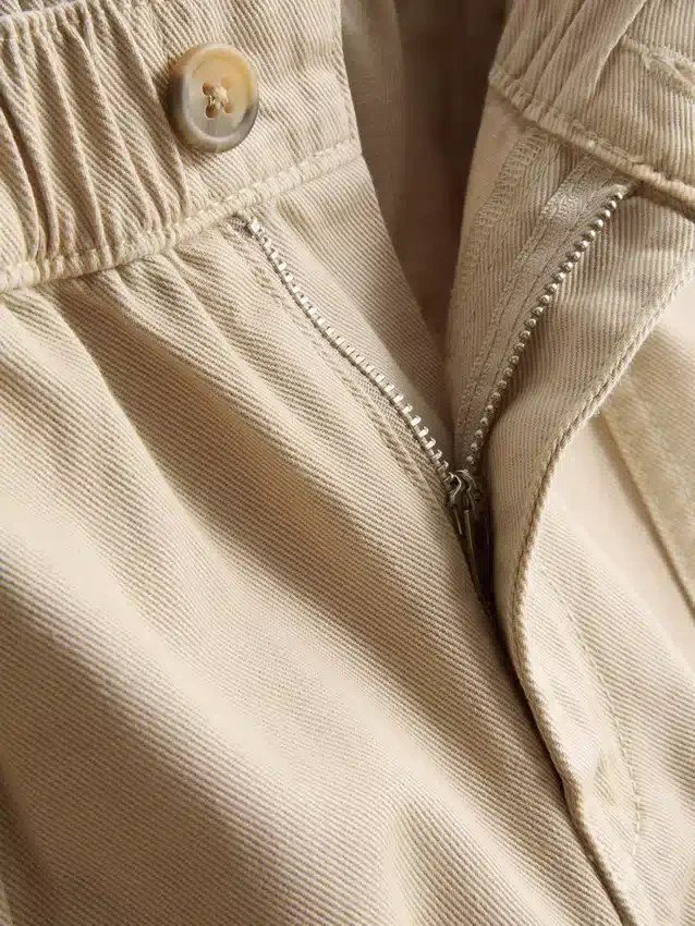 Pantalones cortos utilitarios de mezclilla de algodón