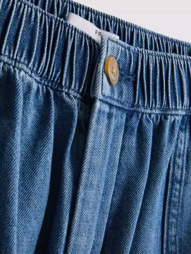 Pantalones cortos utilitarios de mezclilla de algodón
