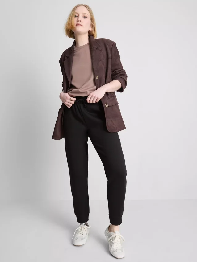 Pantalones de chándal ajustados de mezcla de algodón