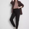 Pantalones de chándal ajustados de mezcla de algodón