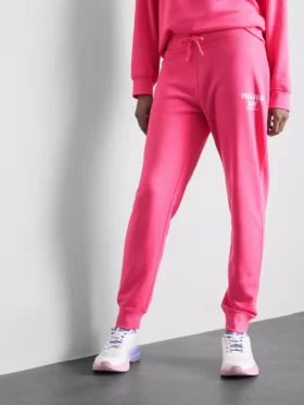 Pantalones de chándal ajustados estampados de mezcla de algodón