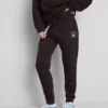 Pantalones de chándal ajustados estampados de mezcla de algodón