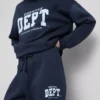 Pantalones de chándal ajustados estampados de mezcla de algodón