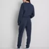 Pantalones de chándal ajustados estampados de mezcla de algodón