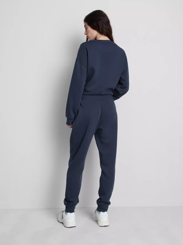 Pantalones de chándal ajustados estampados de mezcla de algodón