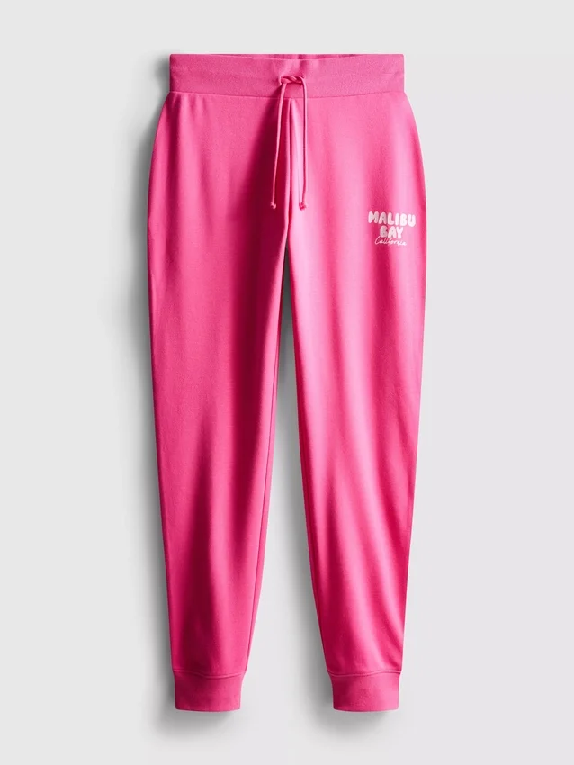Pantalones de chándal ajustados estampados de mezcla de algodón