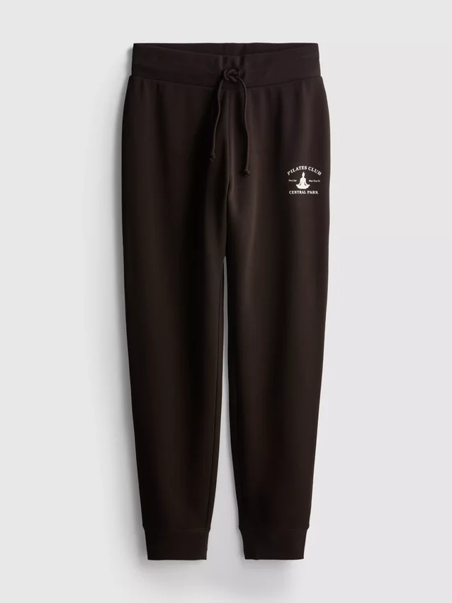 Pantalones de chándal ajustados estampados de mezcla de algodón