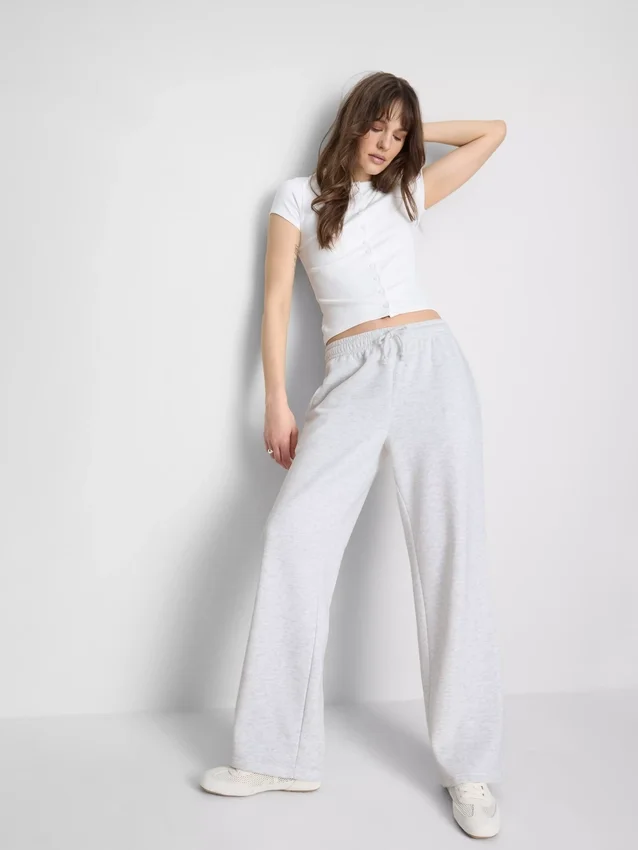 Pantalones de chándal básicos de corte recto