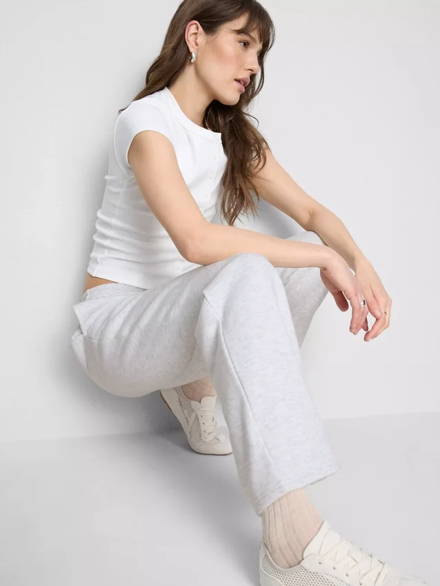 Pantalones de chándal básicos de corte recto