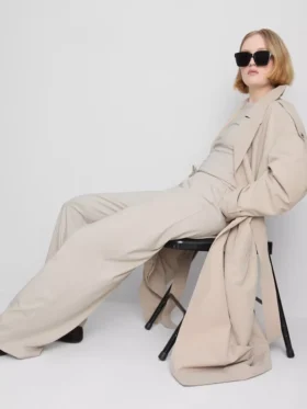 Pantalones de chándal casuales de algodón de pierna ancha