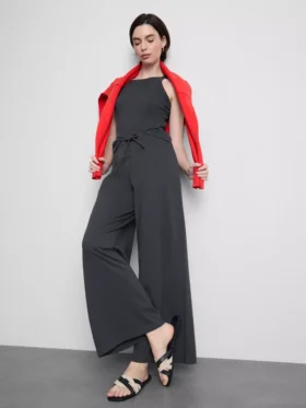 Pantalones de chándal casuales de algodón de pierna ancha