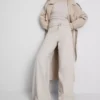 Pantalones de chándal casuales de algodón de pierna ancha