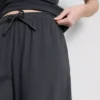 Pantalones de chándal casuales de algodón de pierna ancha