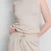 Pantalones de chándal casuales de algodón de pierna ancha