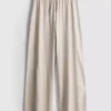 Pantalones de chándal casuales de algodón de pierna ancha