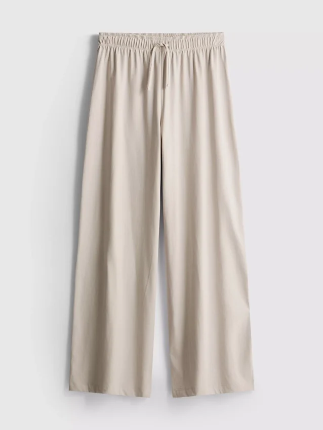 Pantalones de chándal casuales de algodón de pierna ancha