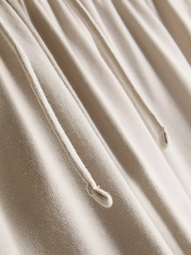 Pantalones de chándal casuales de algodón de pierna ancha