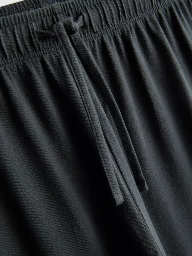 Pantalones de chándal casuales de algodón de pierna ancha