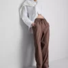 Pantalones de chándal casuales de mezcla de algodón
