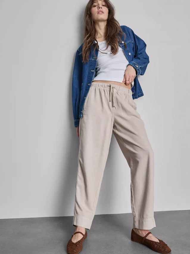 Pantalones de chándal casuales de mezcla de algodón