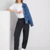 Pantalones de chándal casuales de mezcla de algodón