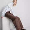 Pantalones de chándal casuales de mezcla de algodón