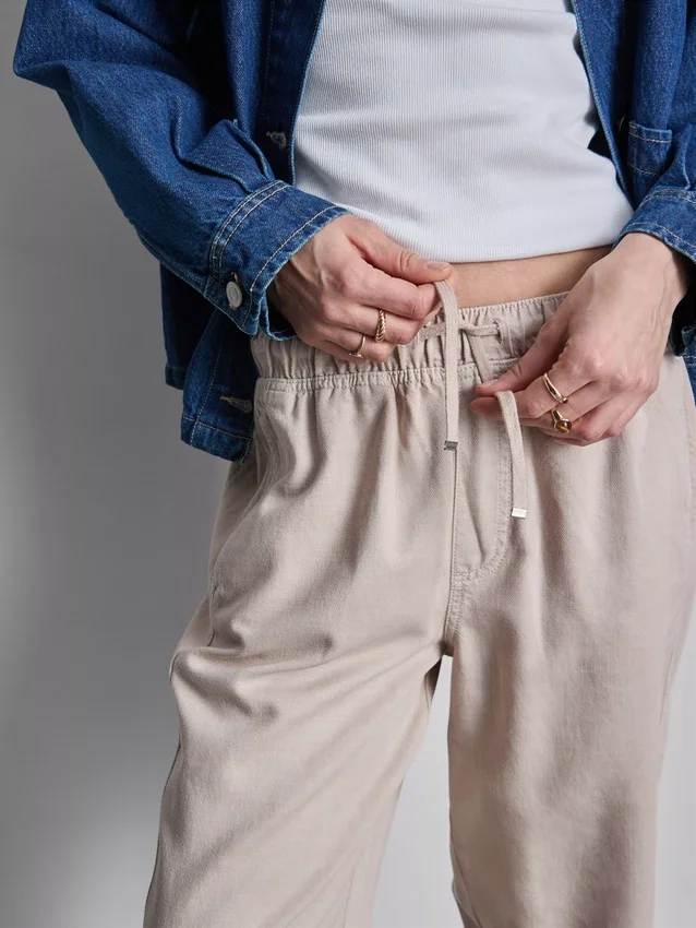 Pantalones de chándal casuales de mezcla de algodón