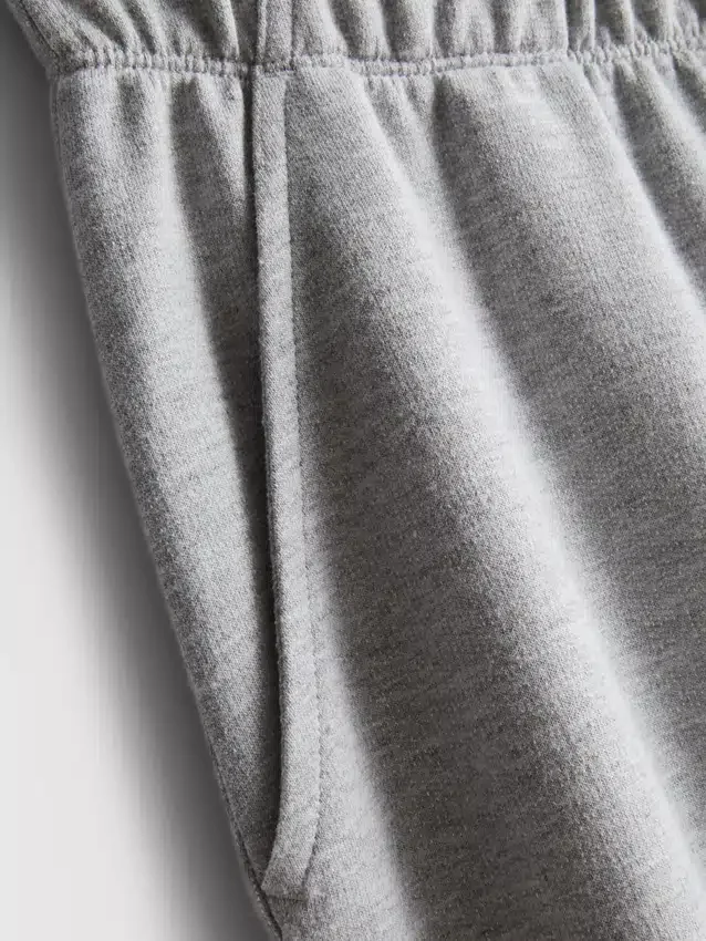 Pantalones de chándal cómodos de mezcla de algodón con pierna ancha